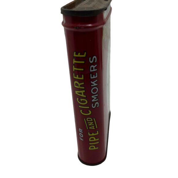 Prince Albert Tobacco Crimp Cut Tin Can Vintage Distressed Red Black Retro - Picture 5 of 14